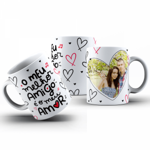 Caneca de Porcelana Caneca de Porcelana Branca 325ml 325ml  Sublimação  Imagem impressa: 20x9cm
